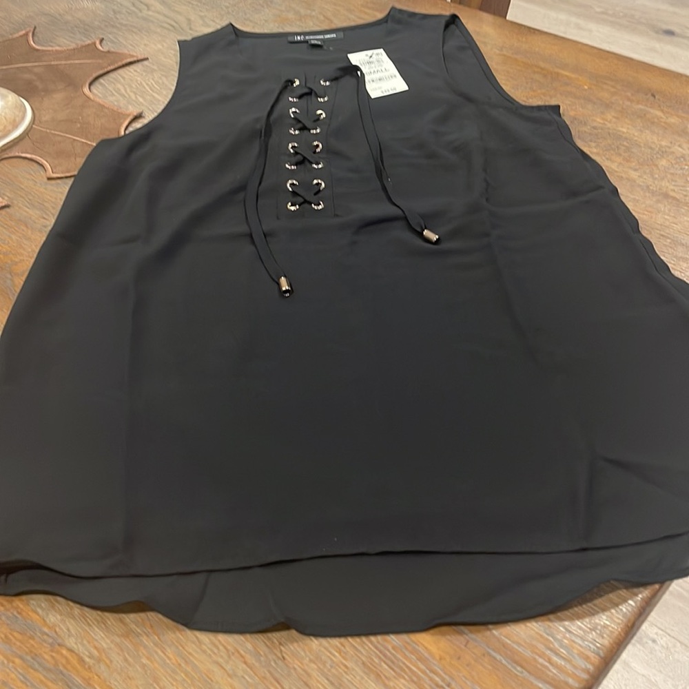 INC Black tunic. Size S - Picture 2 of 9